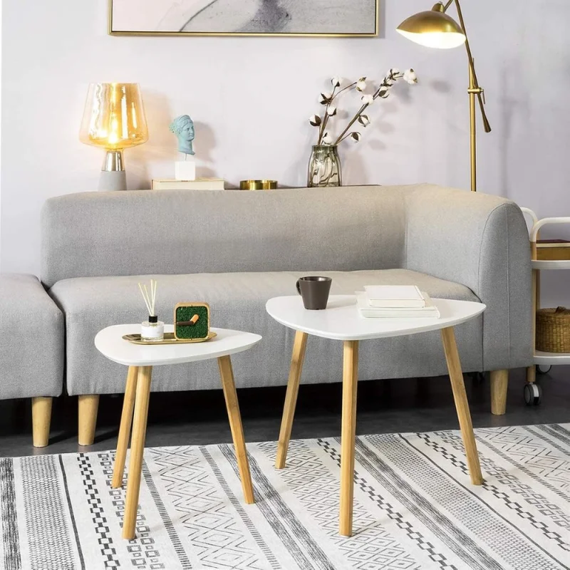 Set de mesas de living Ankor en Blanco - Mesas de living, Uruguay | La Cueva Muebles, vista 3