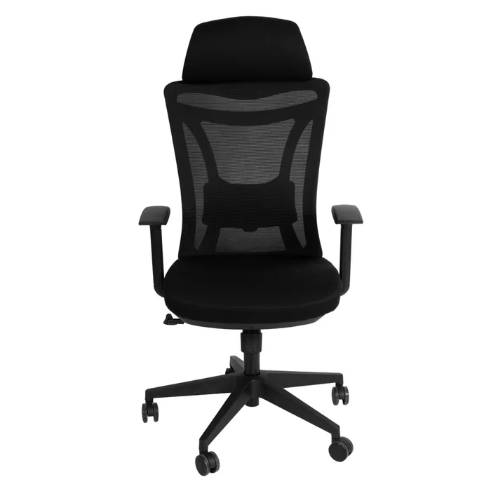 Silla De Oficina Malla Negro Amane en Negro - Escritorios y sillas de escritorio, Uruguay | Divino, vista 3