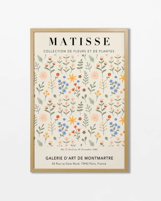 Matisse - Floral N.04 en Multicolor - Láminas, Uruguay | La Cuadrería