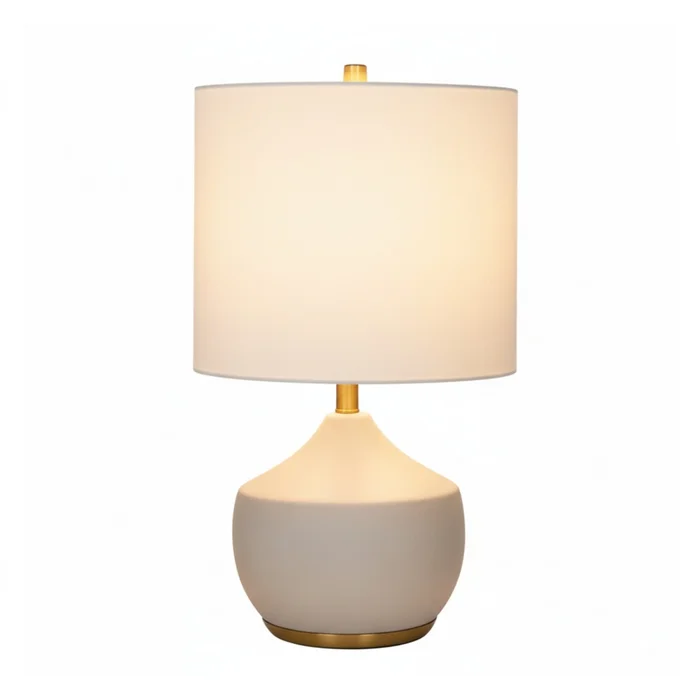 Lampara de mesa - Cerámica Gold en Beige - Lámparas de mesa, Uruguay | Rústico Hogar, vista 2