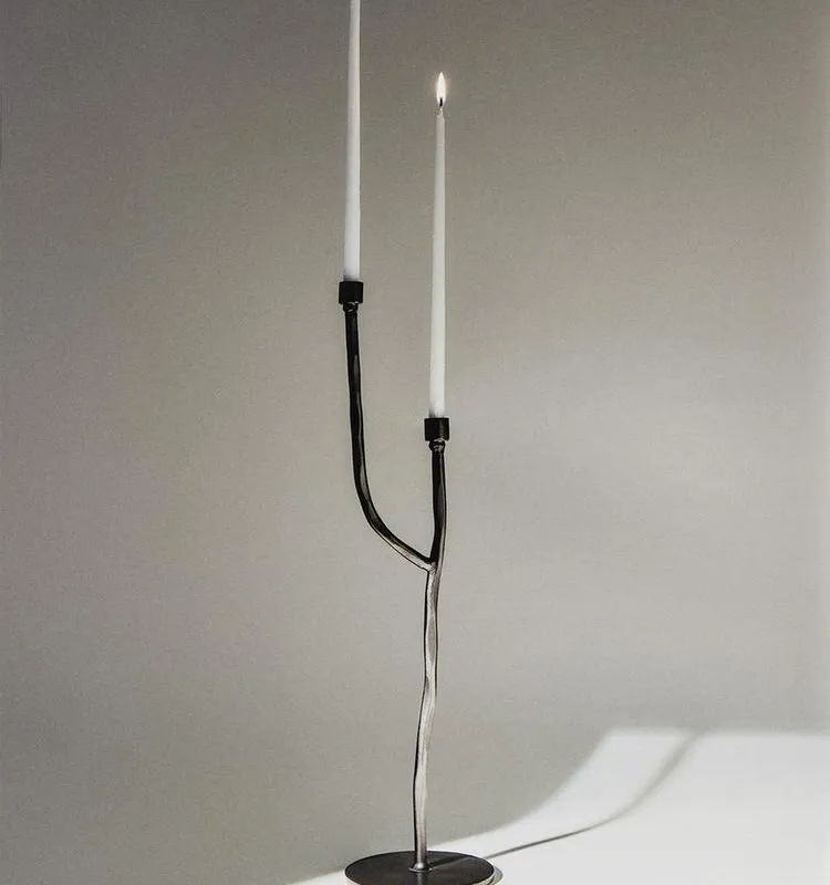 CANDELABRO METAL en Negro - Velas y Portavelas, Uruguay | Zara Home