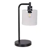 Lámpara De Mesa Ml2510 Blanco Metal Y Vidrio Ml251011 en Negro - Lámparas de mesa, Uruguay | Divino, vista 1 de 2