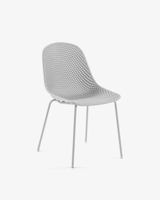 Silla Quinby - blanco en Beige - Sillas, Uruguay | Kavehome