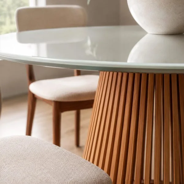 MESA MIAMI TAPA VIDRIO 120 CM - Muebles, Uruguay | Indrana, vista 5