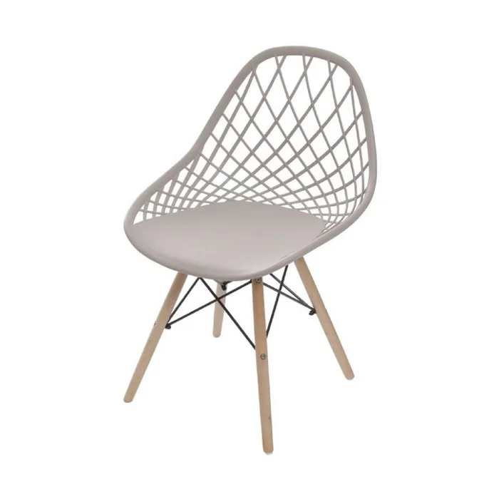 SILLA KAILA PP Y MADERA BEIGE en Beige - Sillas, Uruguay | Koz