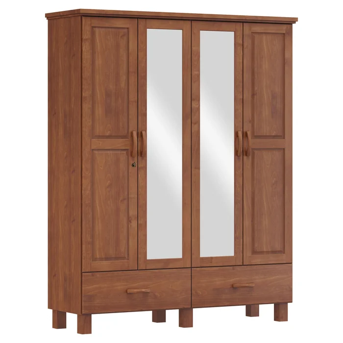 FINESTRA- ROPERO BRONZE 4 PUERTAS 2 CAJONES 1142TN - Roperos y placares, Uruguay | Alfa Ventas, vista 2