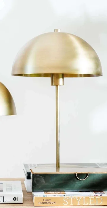 LAMPARA HONGUITO GOLD - 29 X 45 CMS en Dorado - Lámparas de mesa, Uruguay | La Iberica