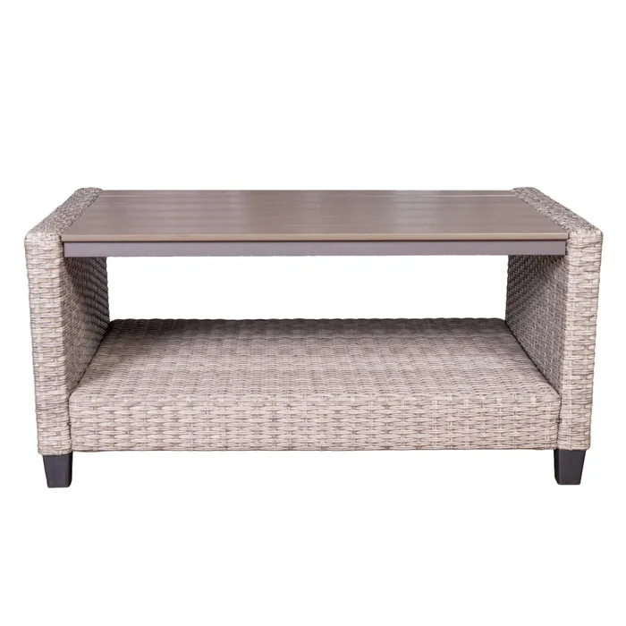 Set De Living Exterior Rattan-sintetico Natural-beige Cozumel en Madera natural - Muebles para el exterior, Uruguay | Divino, vista 6
