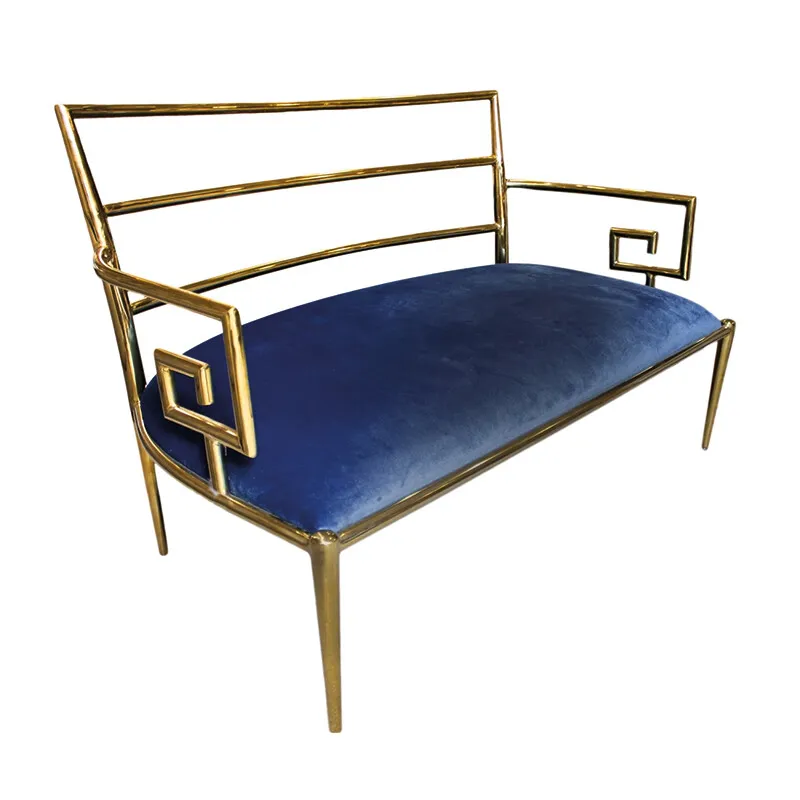 BANQUETA RHODES 39285 TELA 135X74X84H CM en Azul - Butacas, banquetas y puffs, Uruguay | Vinibel