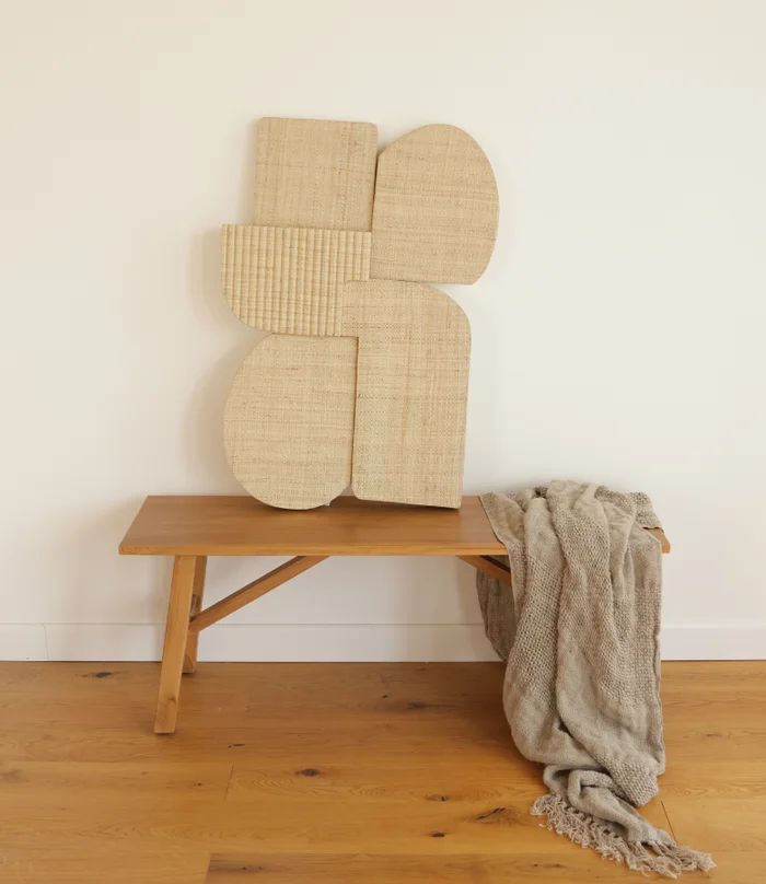 ESCULTURA ARTE DE COLGAR FIBRAS en Madera natural - Espejos, Uruguay | Masinfinito Casa, vista 2