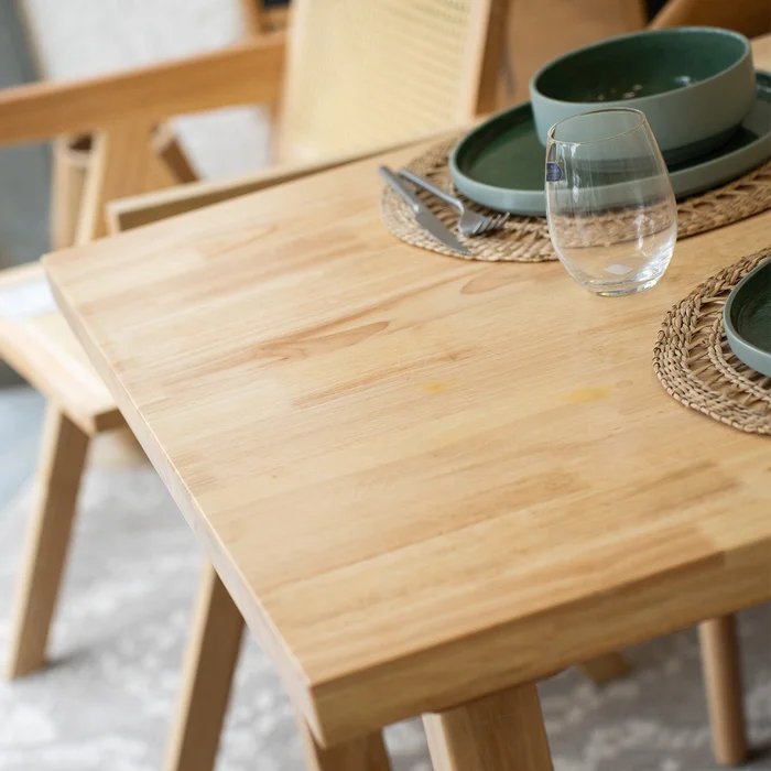 Mesa de comedor Madera Maciza Toronto 160 cm - Línea Serena en Madera natural - Mesas de comedor, Uruguay | Ecowood, vista 5