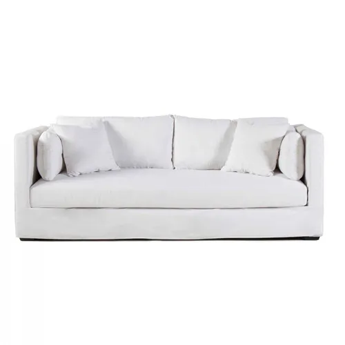 SOFA LESTAT 3,5 PLAZAS TELA HL BLANCO 236X96X84H CM - Sillones y sofás, Uruguay | Vinibel