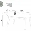 Mesa de Comedor Organica Prisma - 100% MDF - Mesas de comedor, Uruguay | Balton, vista 3 de 5