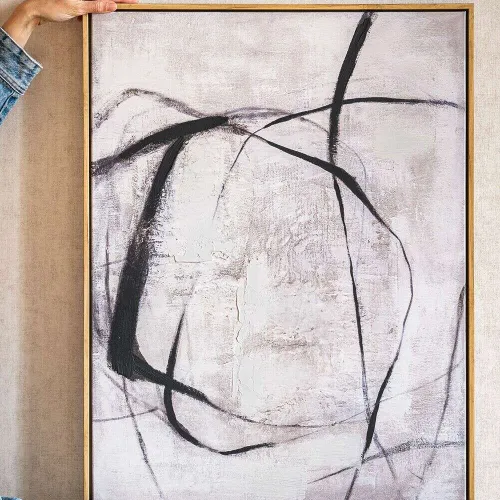 CUADRO TEXTURA ABSTRACTA - 80 X 60 - Decoración de pared, Uruguay | La Iberica
