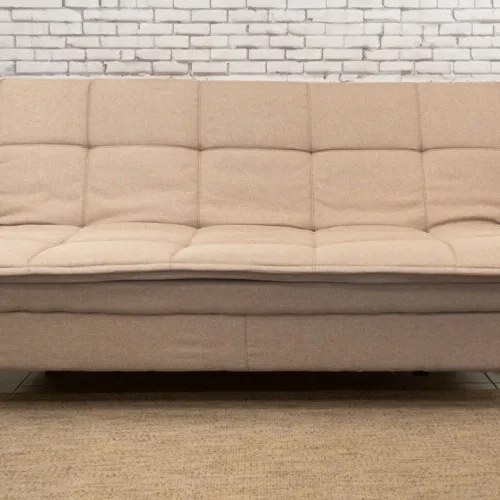 SOFA CAMA MIRAGE 3 LUGARES MARRON CLARO en Beige - Sillones y sofás, Uruguay | Alfa Ventas