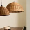Pantalla para lámpara de techo Jornets de ratán con acabado natural Ø 80 cm en Madera natural - Muebles para el exterior, Uruguay | Kavehome, vista 2 de 4