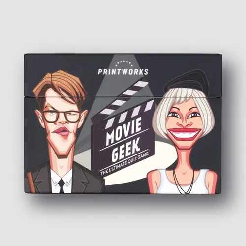 Juego Trivia Movie Geek en Negro - Decoración, Uruguay | Martinika Deco