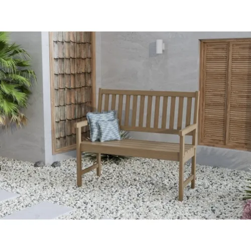 Banco Madera 2 Lugares Vegas en Madera natural - Muebles para el exterior, Uruguay | Albanés