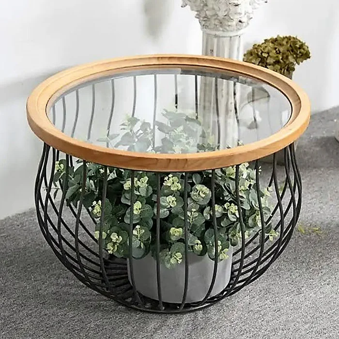 Mesa hierro & madera tosca en Madera natural - Mesas de comedor, Uruguay | Decotech, vista 3