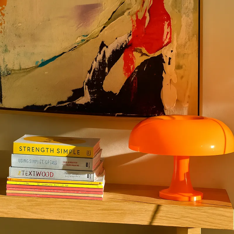 Lampara de mesa NESSO en Naranja - Lámparas de mesa, Uruguay | Simple Deco