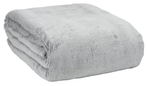 Manta KRATTFIOL fleece 200x220 gris en Gris - Textiles, Uruguay | JYSK