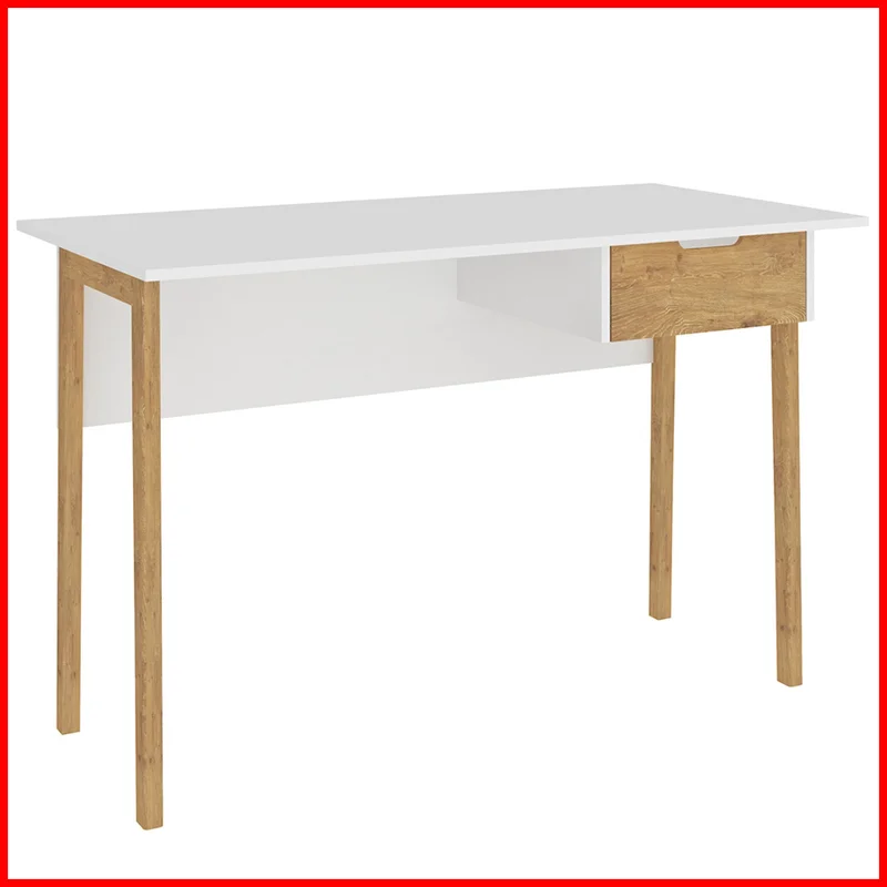 Escritorio con cajon – 1604 en Blanco - Escritorios y sillas de escritorio, Uruguay | Punto Unión, vista 3