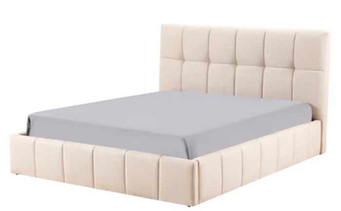 Estructura cama VEMMELEV King 180x200 beige en Beige - Dormitorio, Uruguay | JYSK