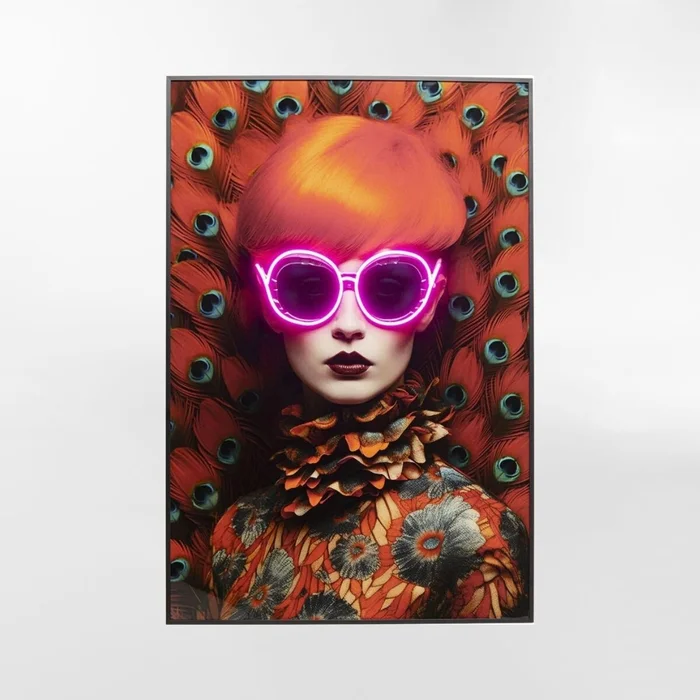 CUADRO LED FANCY RED LADY ROJO  en Rojo - Decoración, Uruguay | Viasono, vista 2