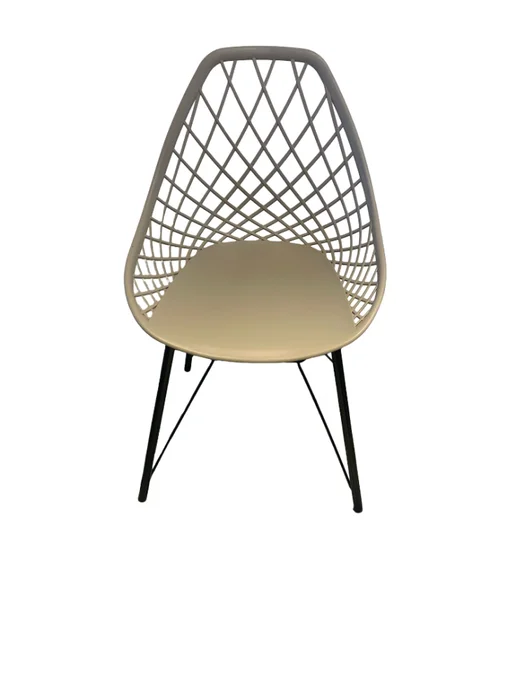 SILLA KAILA STEEL - COLOR FENDI en Beige - Sillas, Uruguay | Champagne Home, vista 3