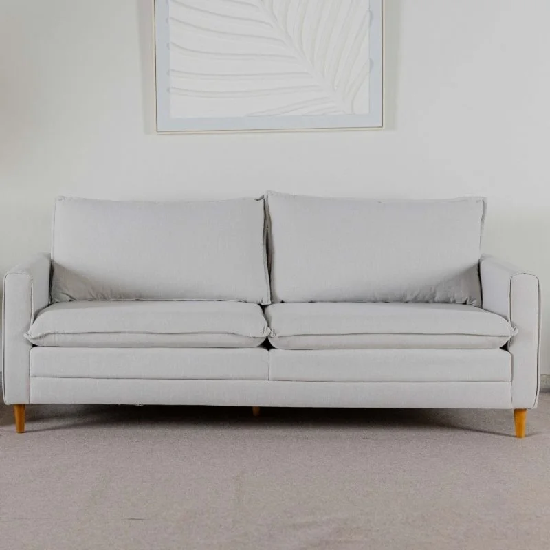 Sofá Salerno 3 cuerpos - Crudo en Blanco - Sillones y sofás, Uruguay | Fábrica Italiana, vista 3