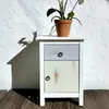 Mesa de luz Linea Flora - Blanco en Blanco - Mesas de luz, Uruguay | Nario Hogar, vista 3 de 3