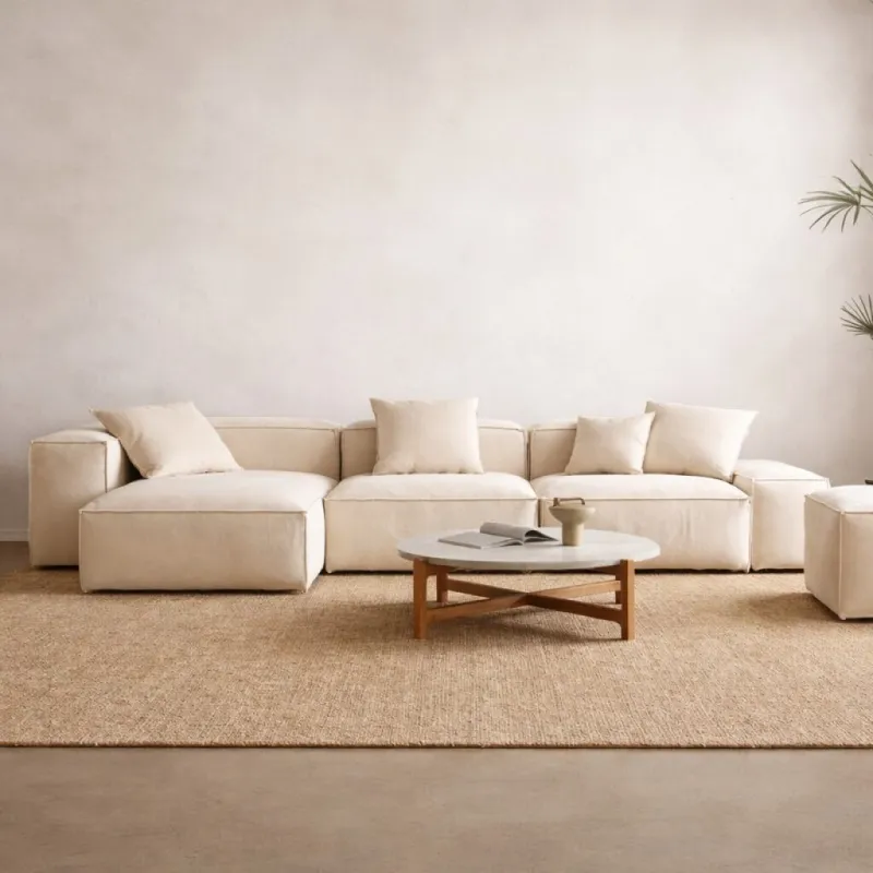 Sillón Modulado Alba Crudo en Beige - Sillones y sofás, Uruguay | Aihaus