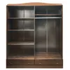 Ropero 4 puertas Linea Agata en Marrón - Roperos y placares, Uruguay | La Cueva Muebles, vista 3 de 4