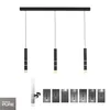 Colgante led rotativo tubular triple 7 posiciones de luz 3000K 30W en Negro - Lámparas colgantes, Uruguay | Iluminica, vista 2 de 5