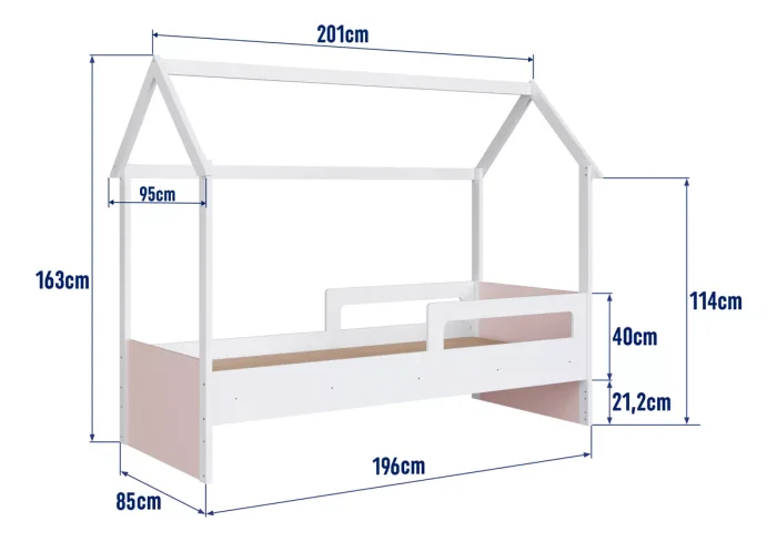 Cama Siena – Rosado en Blanco - Dormitorio, Uruguay | RM Muebles y Deco, vista 7