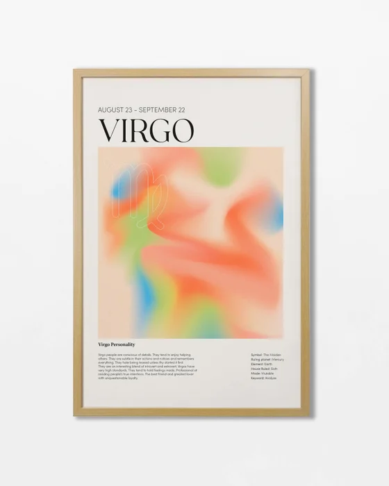 Signo Virgo en Multicolor - Láminas, Uruguay | La Cuadrería