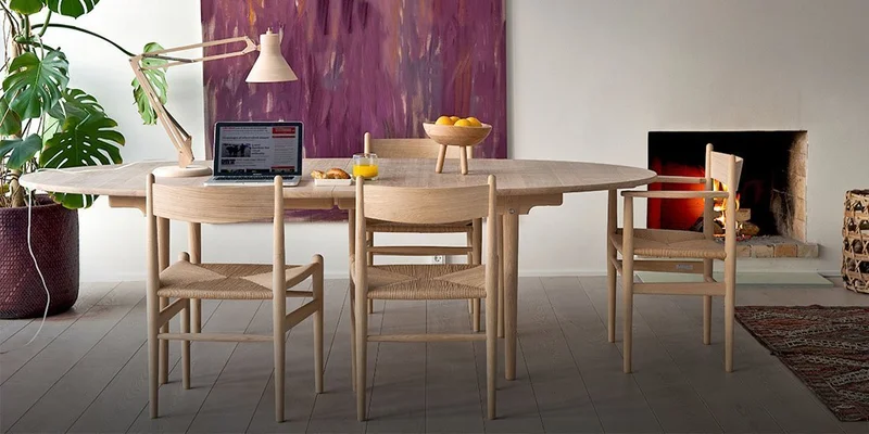 Mesa CH327 | Hans Wegner en Madera natural - Mesas de comedor, Uruguay | Mad for Modern, vista 5