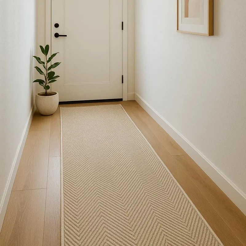 ALFOMBRA CAMINERO BALI BEIGE 66 cm x 240 cm en Beige - Textiles, Uruguay | Indrana