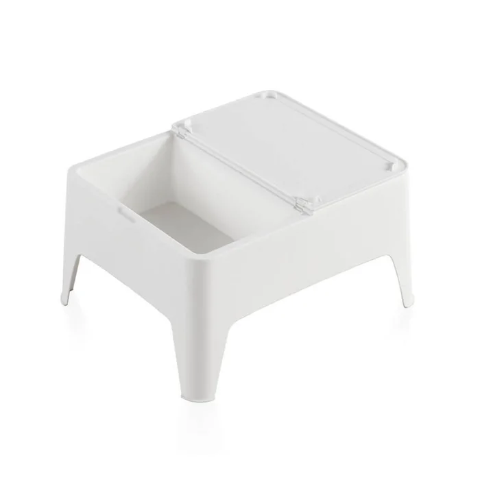 Mesa De Jardín Auxiliar Modelo Alaska Color Blanco - Muebles para el exterior, Uruguay | Castro, vista 2