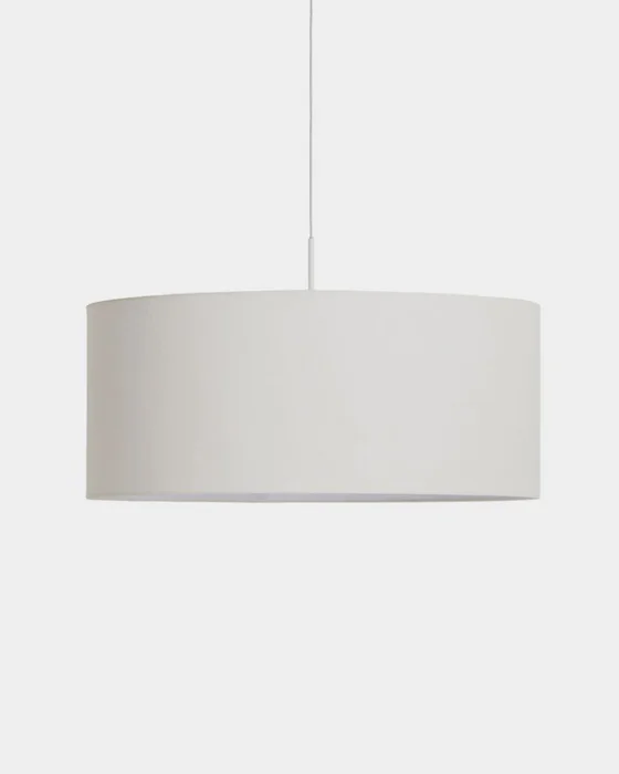 Pantalla para lámpara de techo Niani en algodón color marfil - Ø60 cm en Blanco - Lámparas colgantes, Uruguay | Kavehome