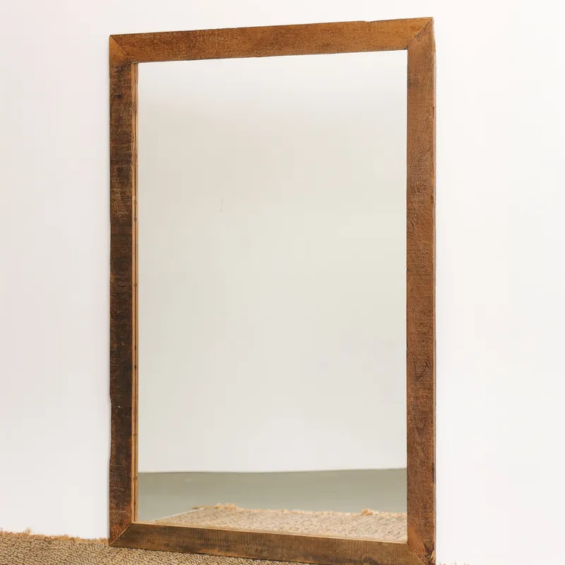 ESPEJO ESCORPIO 140x100 en Madera natural - Espejos, Uruguay | Fundamento Muebles