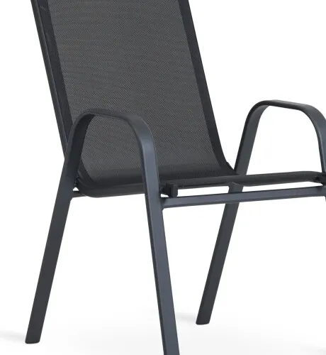 Silla apilable LEKNES negro en Negro - Muebles para el exterior, Uruguay | JYSK