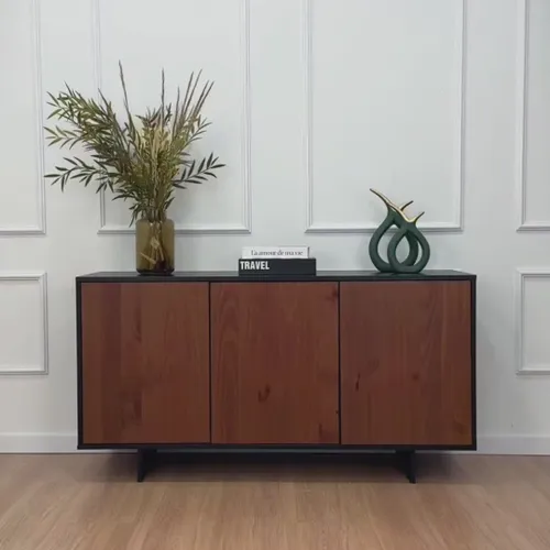 Aparador Buffet Arven 135cm - Madera Maciza en Marrón - Aparadores y recibidores, Uruguay | Balton