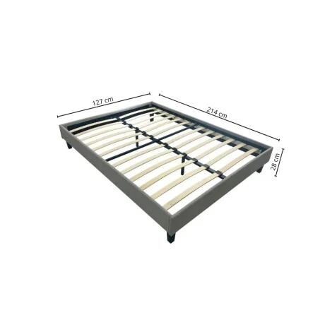 Cama box plaza y media en Gris - Dormitorio, Uruguay | La Cueva Muebles, vista 6