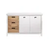 Aparador 2 Puertas 3 Cajones Combinado 100% Madera en BLANCO CARVALHO - Sillones y sofás, Uruguay | Soy Hogar, vista 1 de 10