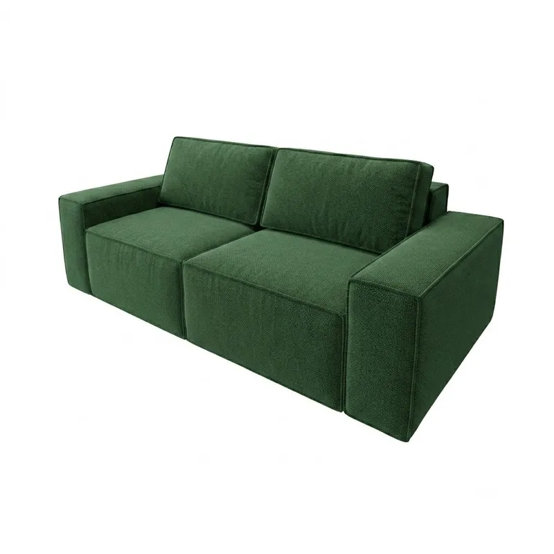 Sofá Retráctil España 3 Cuerpos (210cm) EASY CLEAN – Verde en Verde - Sillones y sofás, Uruguay | Berna home