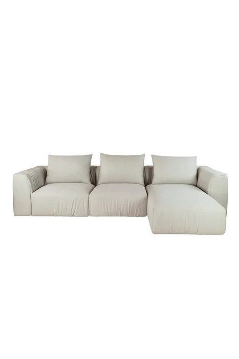 SOFA CORSO CHAISE DERECHO 296X105X80CM TELA BEIGE - Sillones y sofás, Uruguay | Vinibel