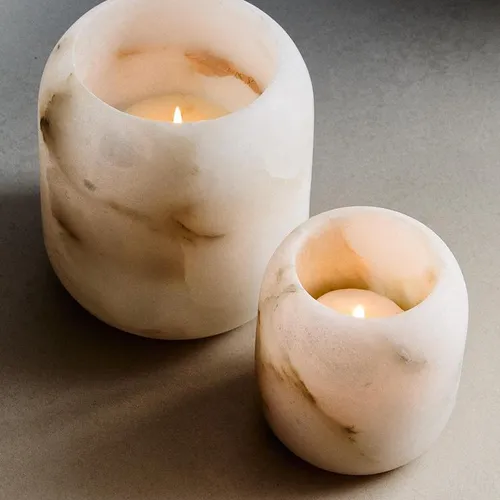 PORTAVELAS ALABASTRO en Blanco - Velas y Portavelas, Uruguay | Zara Home