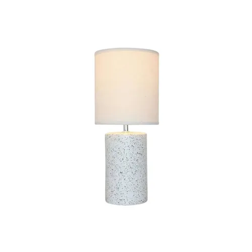 LAMPARA MESA CERAMICA D18x43CM BLANCO PUNTOS NEGRO en Multicolor - Lámparas de mesa, Uruguay | Koz