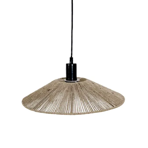 Lámpara de techo Metal y yute Natural/beige Vml-13702 - Lámparas colgantes, Uruguay | Le Blanc